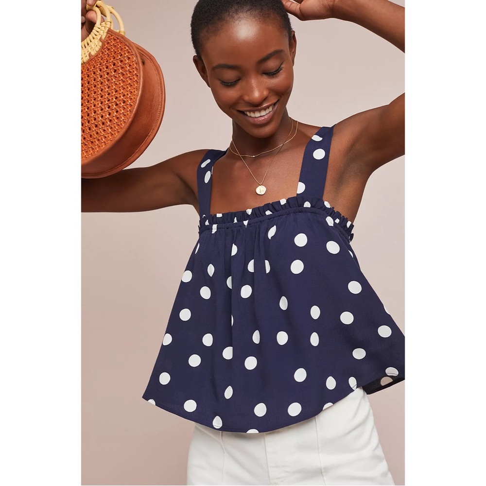 Anthropologie NWT Cropped Swing Top